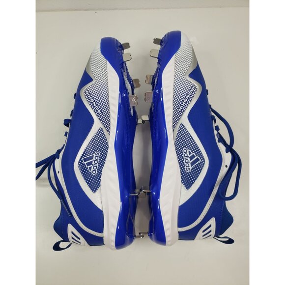 ADIDAS Men\'s ICON 6 BOUNCE Baseball Cleats in Royal/White -‎ Size US 12 main image 8